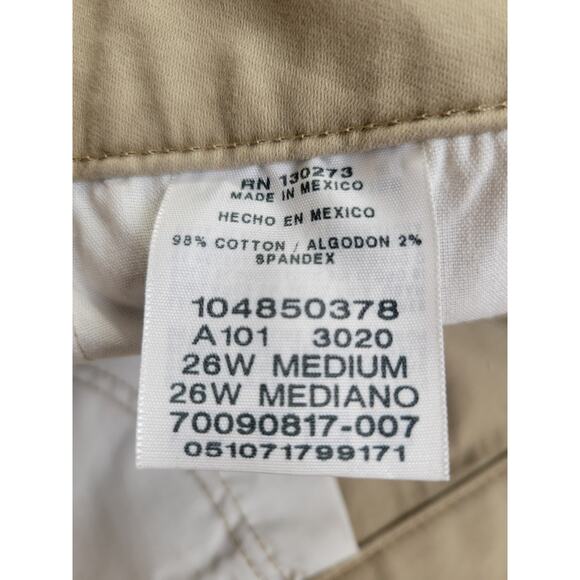 NWT Lee Tan Chino Straight Leg Relaxed Fit Mid Rise Pants Women's Plus Size 26W - Picture 2 of 13